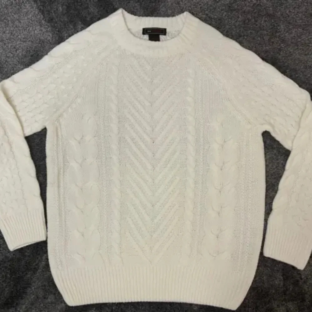 Women's cream white knit sweater